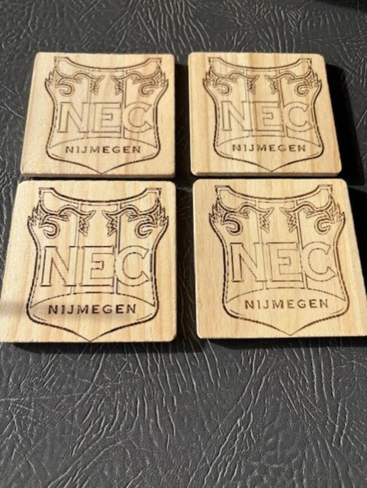 NEC Nijmegen onderzetters, Verzamelen, Sportartikelen en Voetbal, Overige typen, Overige binnenlandse clubs, Ophalen of Verzenden