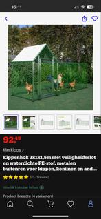 Kippenren / hok nieuw in doos, Dieren en Toebehoren, Ophalen, Nieuw, Hout