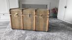 Oude vintage hutkoffer kist, Huis en Inrichting, Woonaccessoires | Kisten, Ophalen, Gebruikt, Minder dan 50 cm, Minder dan 50 cm