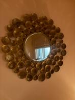 Eichholtz look Spiegel Rond - Gouden Details, Huis en Inrichting, Ophalen, Rond, Zo goed als nieuw, 75 tot 100 cm