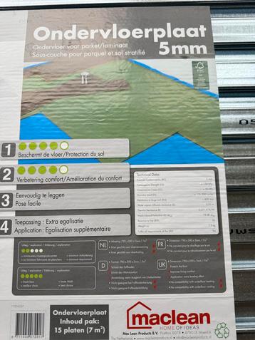 Ondervloerplaten Parket/Laminaat 5mm - 215 stuks (101 m²) beschikbaar voor biedingen