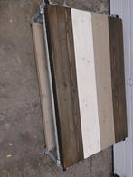 Industriële Salontafel op Wielen, Ophalen, 50 tot 100 cm, Zo goed als nieuw, Metaal