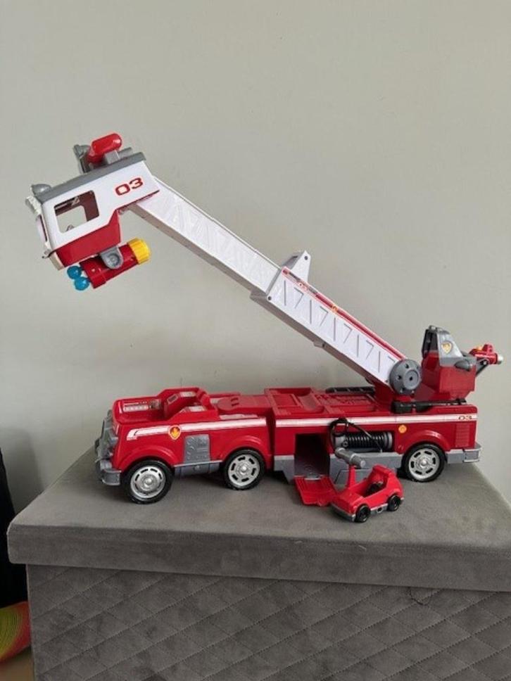 PAW Patrol Ultimate Rescue - Marshall - Brandweerwagen, Kinderen en Baby's, Speelgoed | Actiefiguren, Zo goed als nieuw, Ophalen of Verzenden