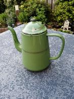 Originele groene koffiekan - decoratie, Antiek en Kunst, Antiek | Emaille, Ophalen of Verzenden