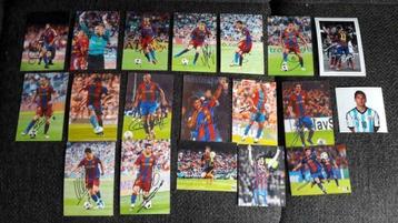 Set (gesigneerde) spelerskaarten / foto's van FC Barcelona