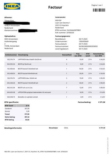 Witte ikea kasten (model: BESTÅ) - afbeelding 5