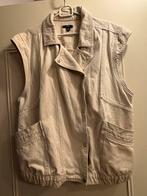 Keileuk gilet hes mouwloos vest 46 48 beige creme groot, Kleding | Dames, Grote Maten, Verzenden, Zo goed als nieuw, Beige, Trui of Vest