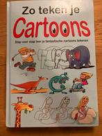 Zo teken je Cartoons - Leer stap voor stap!, Ophalen of Verzenden, Zo goed als nieuw, Tekenen en Schilderen, Geschikt voor kinderen