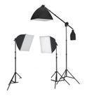 Verlichtingsset Studiofotografie 3 lampen met softbox, Lamp of Flitsset, Zo goed als nieuw, Ophalen