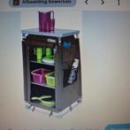 Eurotrail campingkast bruin voor schuine wand, 98cm hoog, Ophalen of Verzenden, Gebruikt, Campingkast