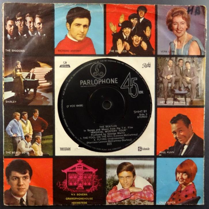 Vinyl single The Beatles - Fool on the hill - € 2,50, Cd's en Dvd's, Vinyl Singles, Gebruikt, Single, Pop, 7 inch, Ophalen of Verzenden