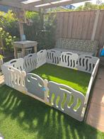 Grote (tweeling) grondbox wit en grijs - 196x196cm, Ophalen