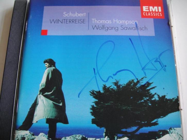SCHUBERT Winterreise CD SAWALLISCH SIGNED BY HAMPSON!!!, Cd's en Dvd's, Cd's | Klassiek, Zo goed als nieuw, Kamermuziek, Romantiek