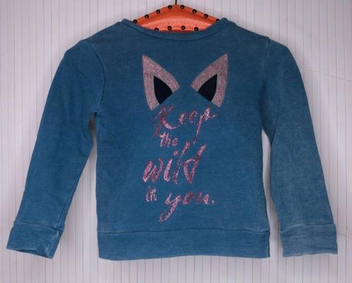 Carbone Blue Pique Sweater trui maat 128 Kerst Christmas, Kinderen en Baby's, Kinderkleding | Maat 128, Zo goed als nieuw, Meisje