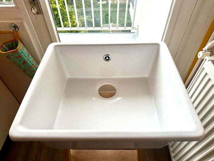 IKEA DOMSJÖ Spoelbak - Wit, Huis en Inrichting, Keuken | Keukenelementen, Gebruikt, Minder dan 100 cm, 50 tot 100 cm, 50 tot 75 cm