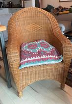 Boho Rotan Stoel - Sfeervolle Aanwinst!, Huis en Inrichting, Fauteuils, Ophalen, Gebruikt, Minder dan 75 cm, Riet of Rotan