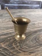 Vijzel brons koper stamper 15 cm vijzel 10 cm, Ophalen of Verzenden