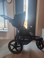 Hardloop buggy jogging kinderwagen zwart, Kinderen en Baby's, Kinderwagens en Combinaties, Verstelbare duwstang, Ophalen of Verzenden