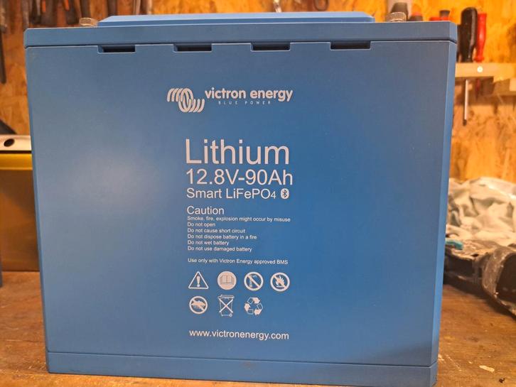 Victron Lithium Accu 12.8V Smart, Caravans en Kamperen, Camper-accessoires, Gebruikt, Ophalen of Verzenden