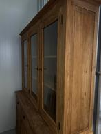 Houten buffetkast / 2-delig, Huis en Inrichting, Kasten | Buffetkasten, Ophalen, Gebruikt, 200 cm of meer, 150 tot 200 cm