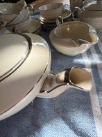 Vintage servies met zilveren accenten., Ophalen of Verzenden