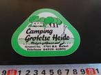 sticker bakel camping grotelse heide midget-golfbaan, Ophalen, Zo goed als nieuw