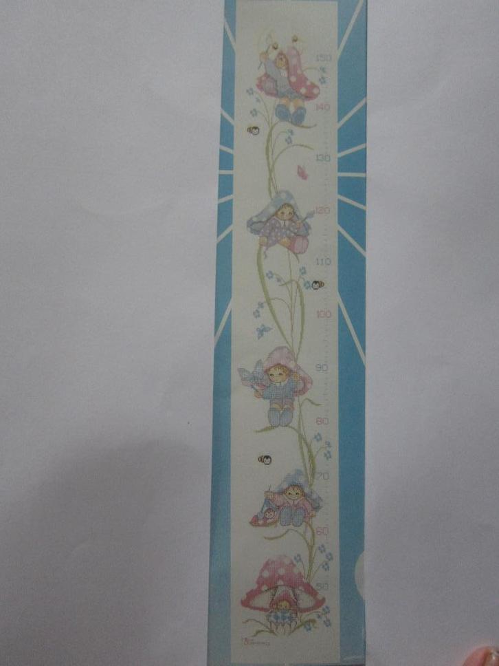 borduuren patroonen DUIMELTJES groeimeter zonnebloem, Hobby en Vrije tijd, Borduren en Borduurmachines, Zo goed als nieuw, Patroon