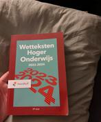 Wetteksten hoger onderwijs, Boeken, Studieboeken en Cursussen, Ophalen of Verzenden, Zo goed als nieuw