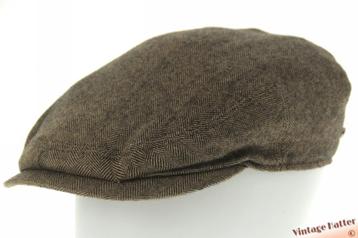 vintage Platte pet Stetson Bandera bruin zijde kasjmir 58-59 beschikbaar voor biedingen