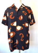 Woodbird casual zwart overhemd met print maat S, Ophalen of Verzenden, Zo goed als nieuw, Zwart