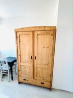 Antieke houten linnen/legkast, Huis en Inrichting, Ophalen, 100 tot 150 cm, Brocante, landelijk, Zo goed als nieuw