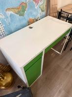 IKEA Bureau - Wit/Groen, Ophalen, Gebruikt, Bureau