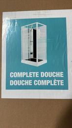 Modera Complete Douchecabine | 120x80 cm zwart, Schuifdeur, Ophalen, Nieuw, Met douche