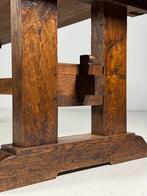 Kloostertafel eettafel eiken landelijk 230cm, Antiek en Kunst, Ophalen