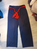 Monki nette broek pantalon met sjerp M, Maat 38/40 (M), Blauw, Ophalen of Verzenden, Zo goed als nieuw