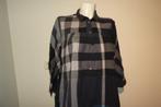 Burberry Brit tuniek in grote ruit blauw tinten deel knopenL, Kleding | Dames, Maat 46/48 (XL) of groter, Zo goed als nieuw, Burberry