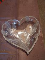 Vintage Walther glas hartvornige schaal met tulpen, Ophalen