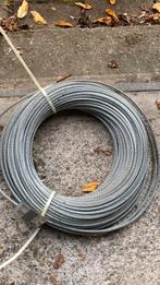 Staalkabel, doorsnede 6,5 mm, lengte 110 meter, Ophalen of Verzenden, Nieuw, 250 mm of meer