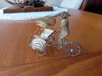 MINATUUR ZILVEREN RIKSJA 925 STIRLING ZILVER beschikbaar voor biedingen