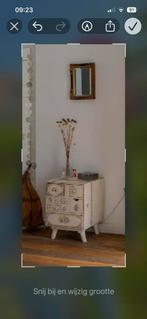 Vintage Nachtkastje/kastje met Lades, Gebruikt, Met lade(s), Grenenhout, 50 tot 75 cm