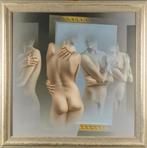 Poen de Wijs (1948) Acryl op Paneel " Lo Specchio " Ges Ged, Ophalen of Verzenden