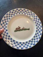 Te koop blauw wit konijn Diner bord Brixton, Huis en Inrichting, Keuken | Servies, Ophalen of Verzenden, Zo goed als nieuw, Overige stijlen
