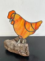 Glaskunst Tiffany glas beeldje Kip 16 cm, Verzamelen, Ophalen of Verzenden, Zo goed als nieuw