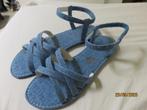 FLEXIBELE SANDALEN JEANSSTOF MAAT 43 NIEUW !!!, Kleding | Dames, Schoenen, Ophalen of Verzenden, Nieuw, Sandalen of Muiltjes
