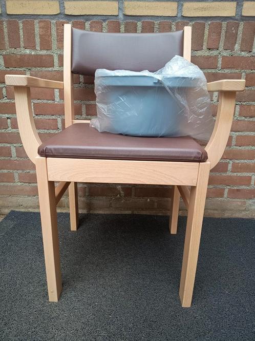 Houten design Toiletstoel, Po Stoel  Nieuw en ongebruikt, Diversen, Verpleegmiddelen, Nieuw, Ophalen