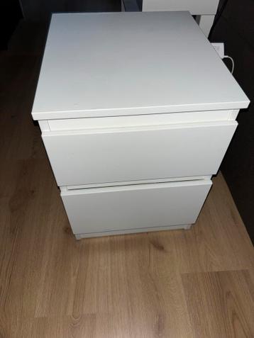 Ikea Witte Malm Nachtkastje - afbeelding 2