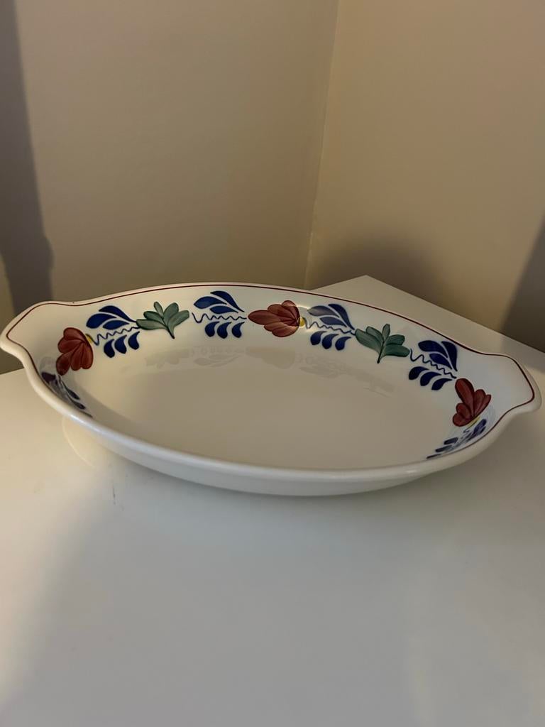 Vintage Boerenbont schaal, Ophalen of Verzenden