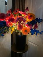 Set Zijden bloemen met lichjes Compleet in vaas -10%, Ophalen of Verzenden, Nieuw