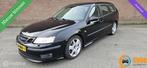 Saab 9-3 Sport Estate 2.8 T V6 Aero autom/251pk/leder/navi., Gebruikt, Zwart, Leder, Grijs
