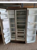 Grote amerikaanse koelkast rvs, Witgoed en Apparatuur, Koelkasten en IJskasten, Gebruikt, 200 liter of meer, 60 cm of meer, Met aparte vriezer